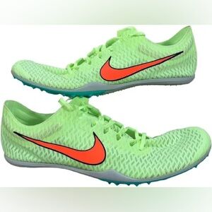 NWT: Nike Zoom Mamba 5, Barely Volt Hyper Orange Running Track Spikes, Size 12.5